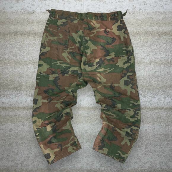 Vintage 90s Tactical Pants 38x30 Baggy Wide Leg Fit Woodland Hunting Camo
